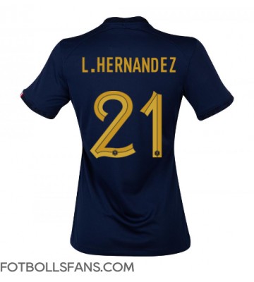 Frankrike Lucas Hernandez #21 Replika Hemmatröja Damer VM 2022 Kortärmad